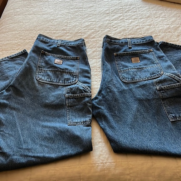 Carhartt Jeans Carhartt Mens Denim Dungarees 2 Pairs Size 36x32